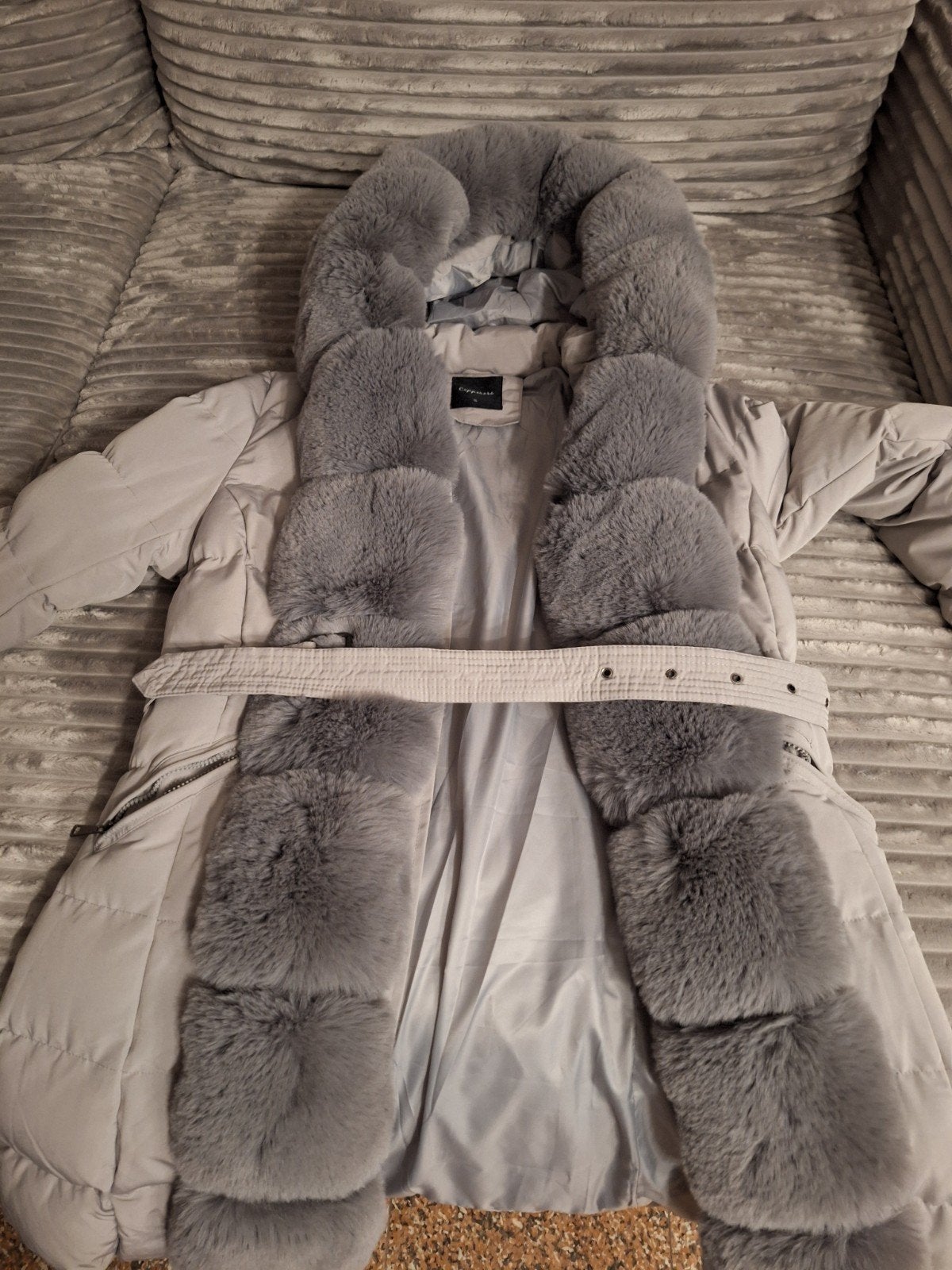 Nieuwe Copperose winterjas met bontkraag - Maat XL, Ophalen of Verzenden