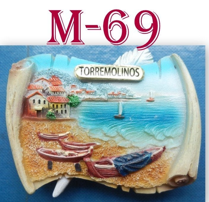 M69 koelkastmagneetje torremolinos spanje, Verzenden, Zo goed als nieuw