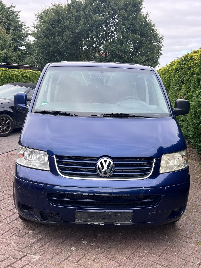 Volkswagen Transporter T5 2.5 DC, Auto's, Voorwielaandrijving, Zwart, Leder, Bedrijf