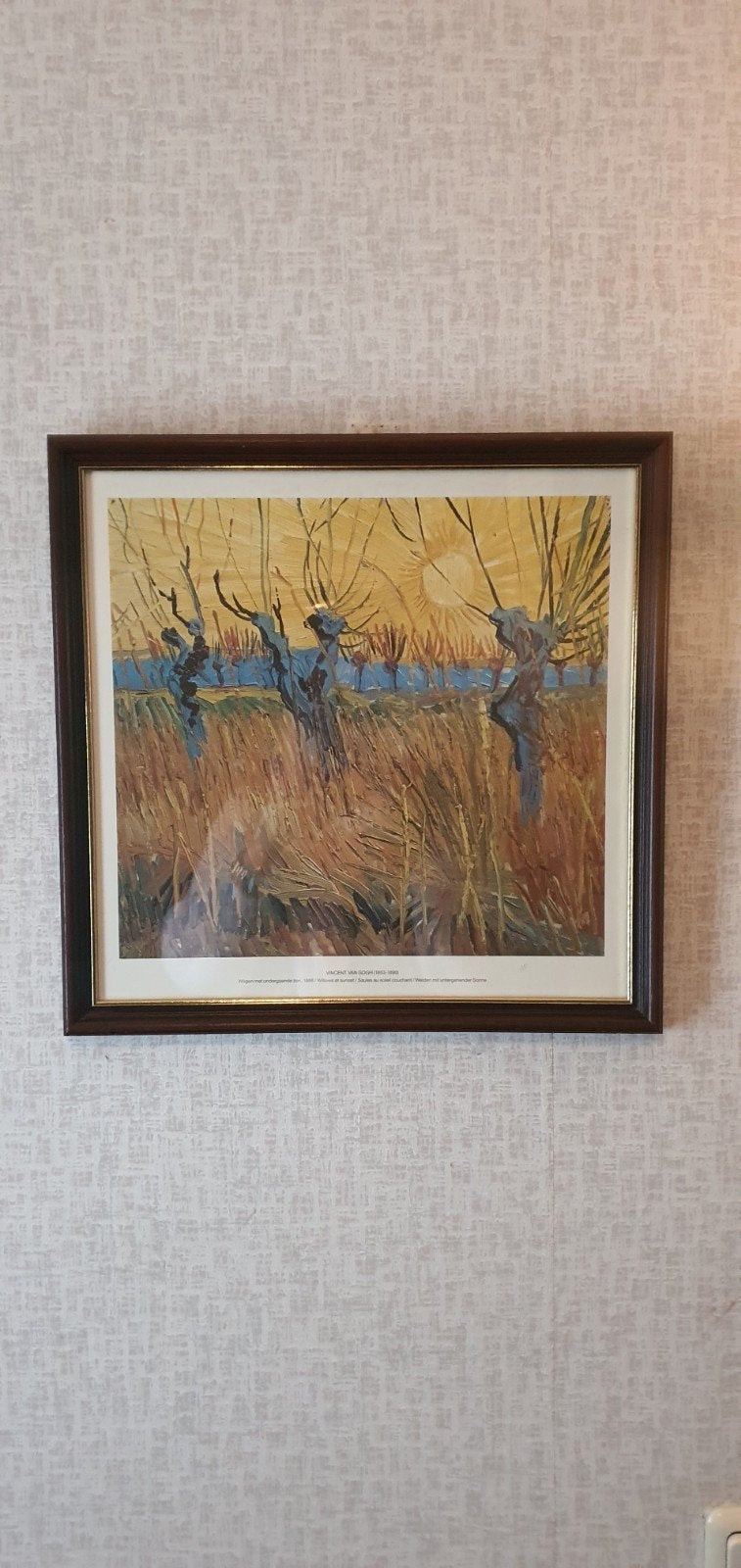 Vincent van Gogh - Wilgen met ondergaande zon (1888), Antiek en Kunst, Kunst | Schilderijen | Klassiek, Ophalen