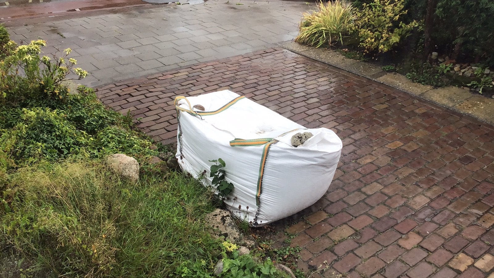 Gratis  1/3 zak vulzand, Tuin en Terras, Ophalen of Verzenden, Zo goed als nieuw