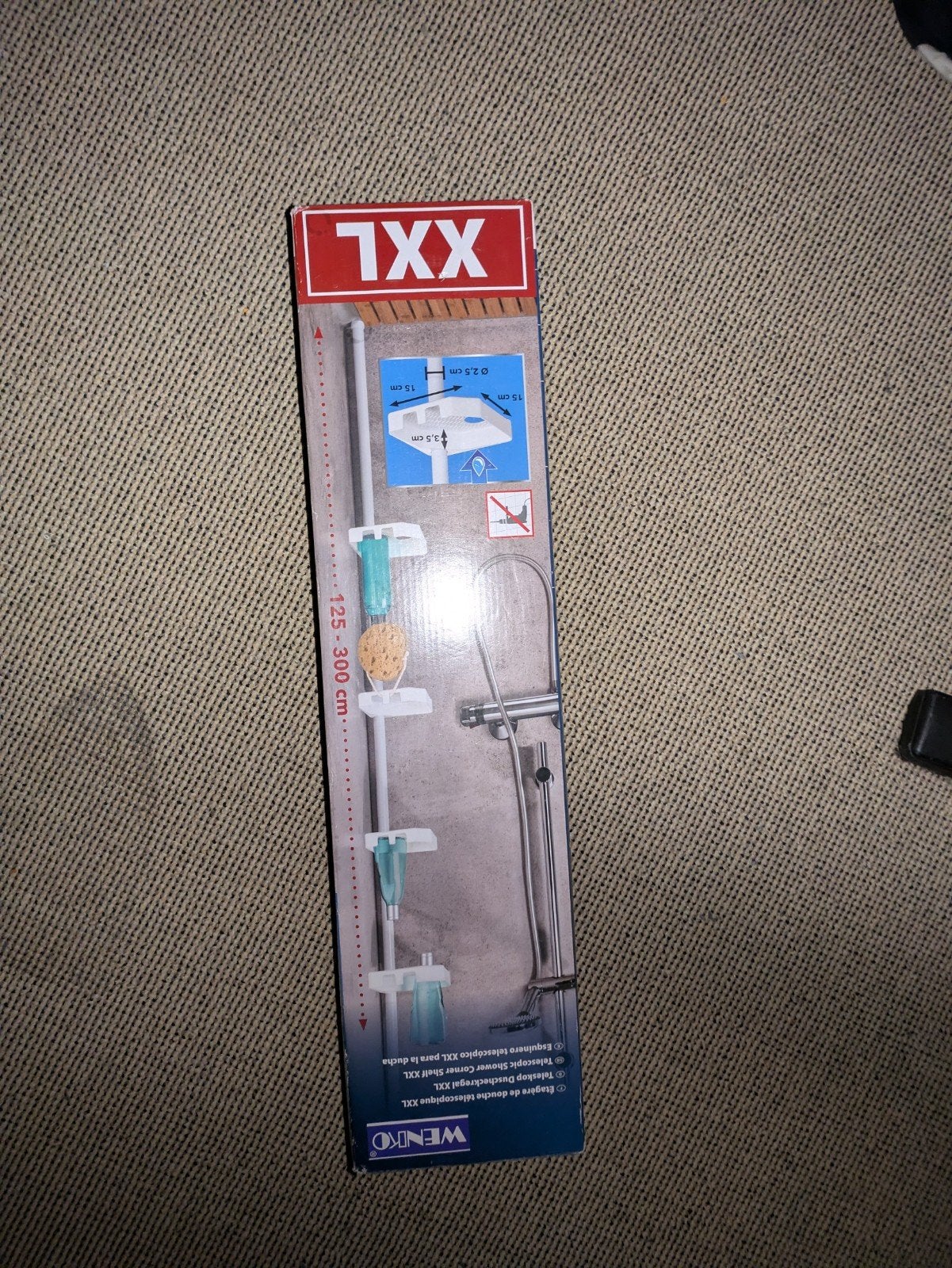 Wenko Telescopisch Doucherek XXL - Nieuw in doos, Huis en Inrichting, Badkamer | Badtextiel en Accessoires, Nieuw, Ophalen of Verzenden