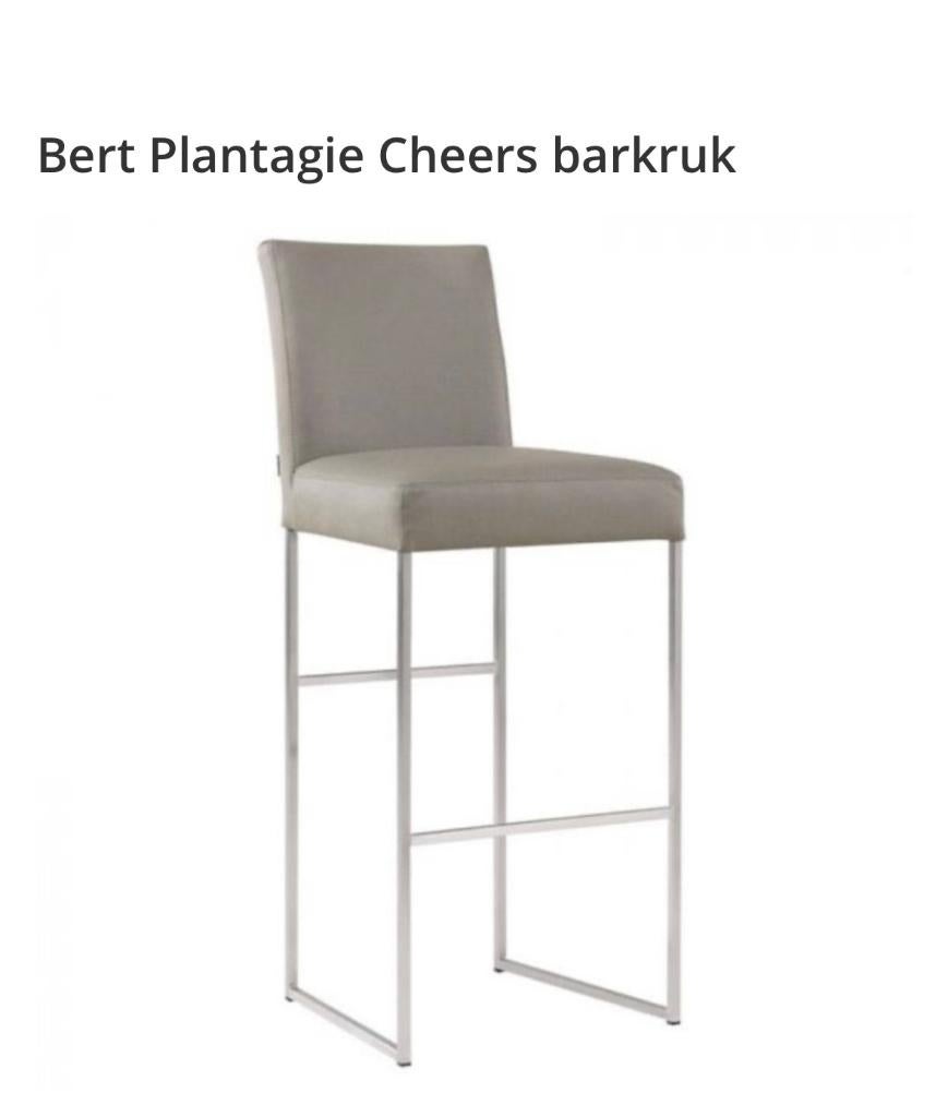 barkrukken Cheers Bert Plantgie, Huis en Inrichting, Barkrukken, Zo goed als nieuw, 60 tot 90 cm, Leer, 4 krukken, Ophalen