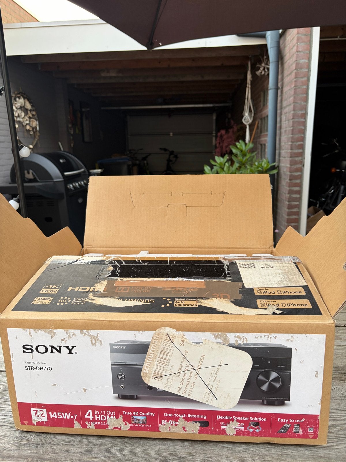 Sony STR-DH770 AV Receiver - Nieuw in doos!, Nieuw, Ophalen of Verzenden, Sony, 120 watt of meer