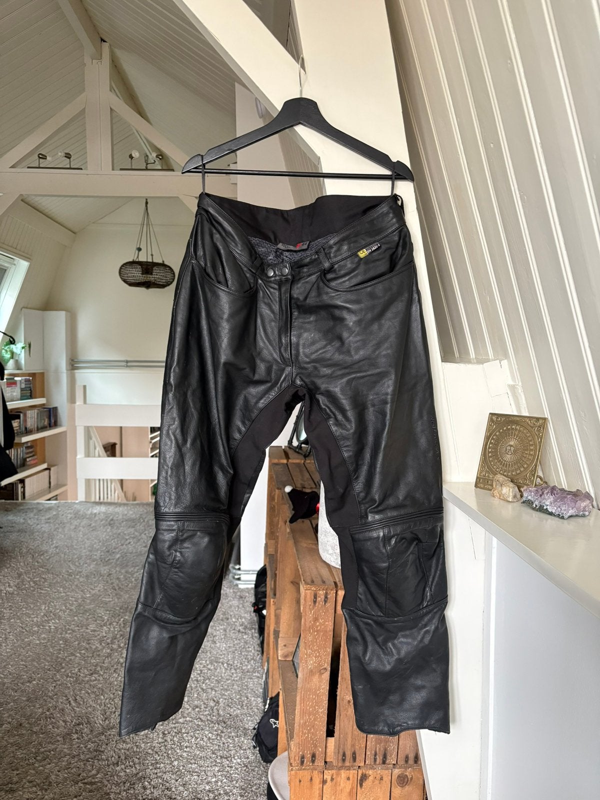 Evolution leren motorbroek voor dames – maat 44, Ophalen of Verzenden, Tweedehands, Dames, Broek | leer