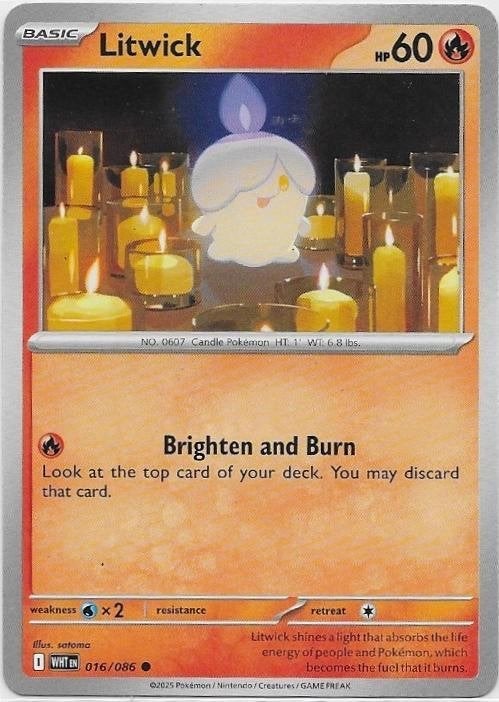 White Flare,  Litwick [common] 16/86, Verzenden, Nieuw, Losse kaart