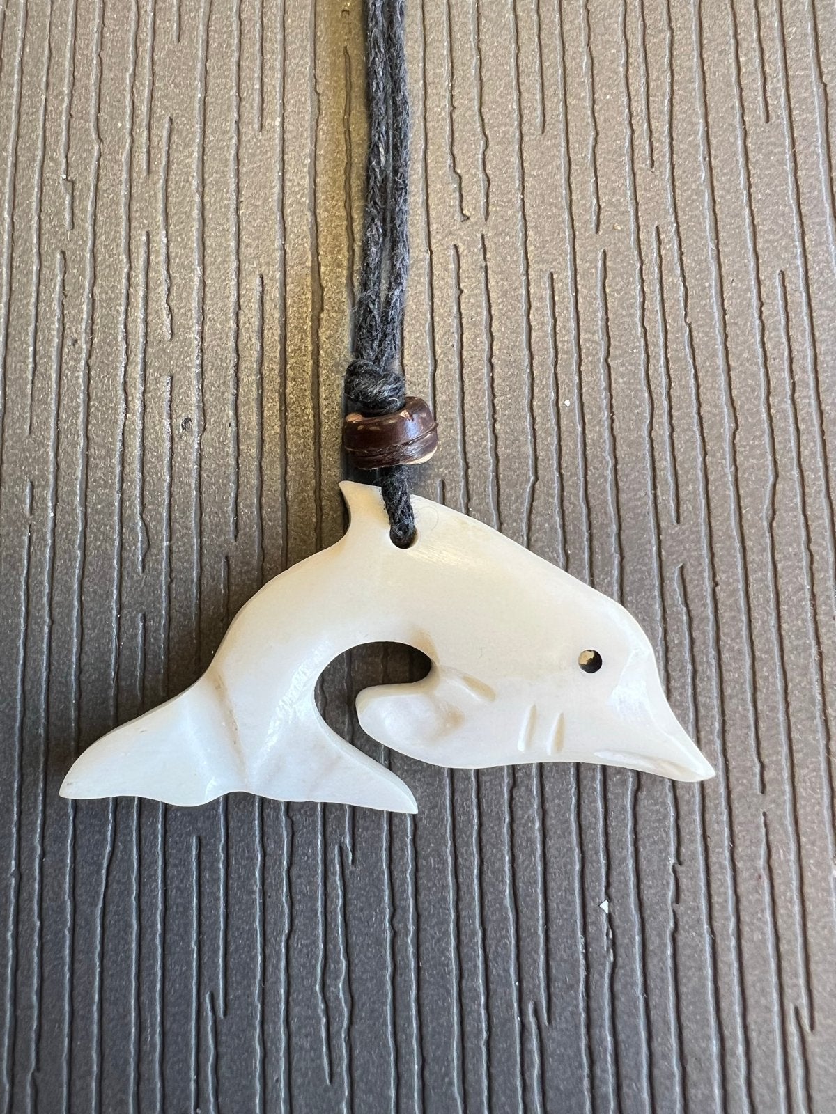 Handgemaakte Dolfijn Ketting - Maori Stijl Runderbot, Verzenden, Wit, Nieuw, Overige materialen