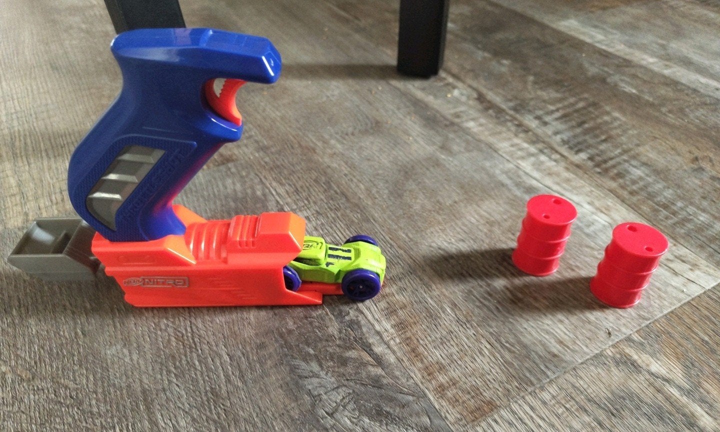 Nerf Nitro Throttleshot, Ophalen of Verzenden, Zo goed als nieuw