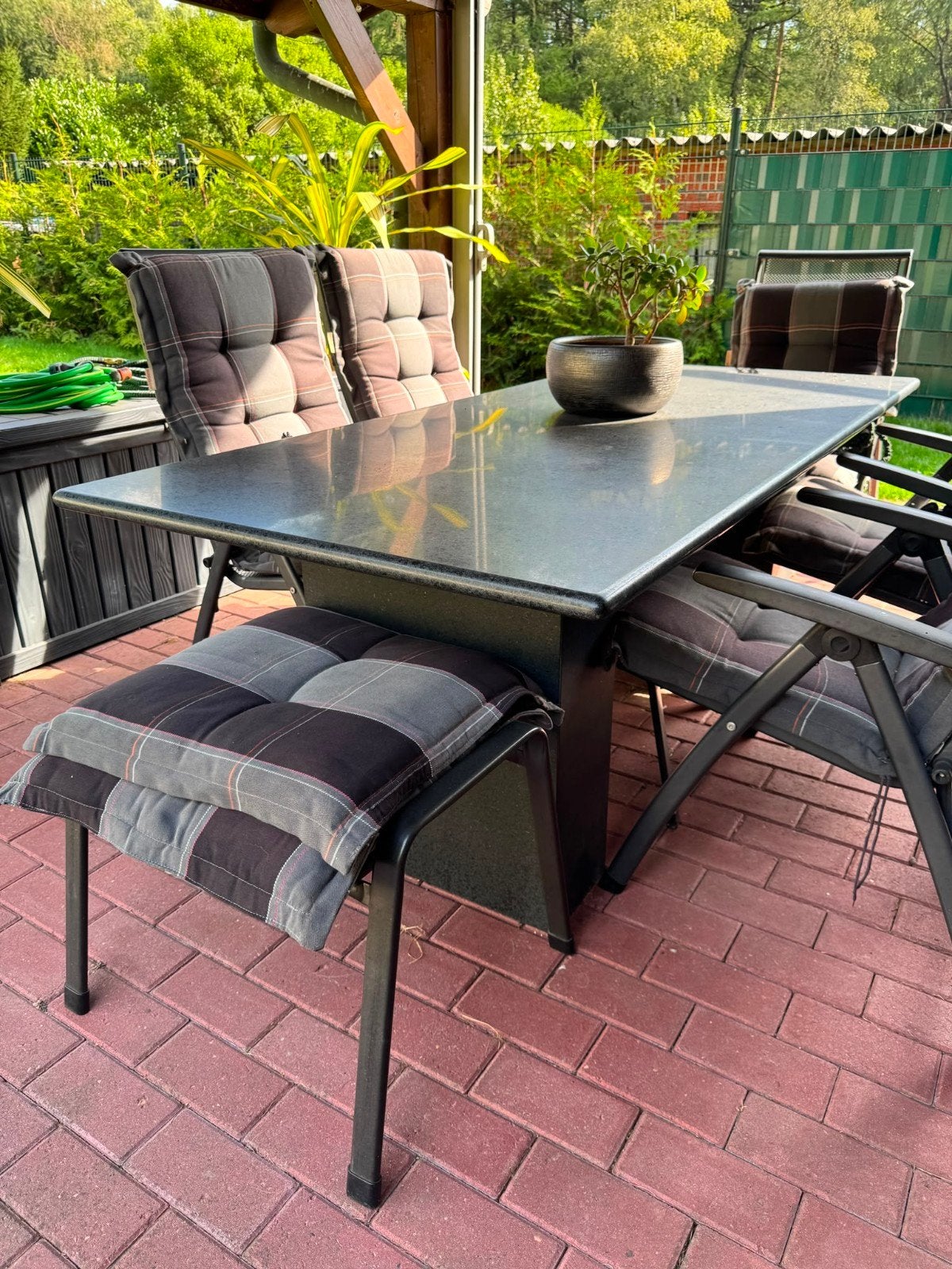 Royal Garden Tuinset - Zo goed als nieuw incl. kussens, Ophalen, 4 zitplaatsen, Aluminium, Zo goed als nieuw