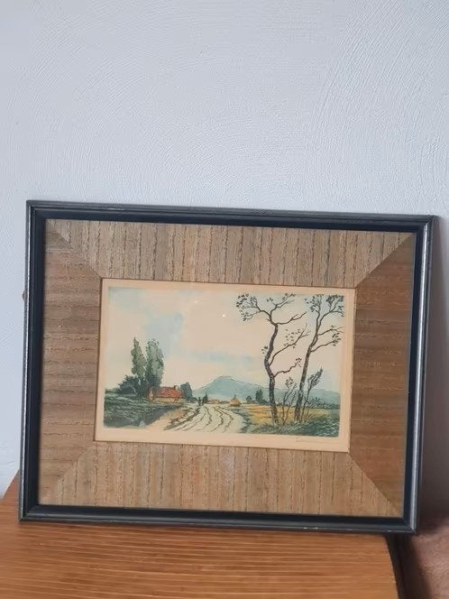 LOUIS DAUPHIN (FRANS, 1885 - 1926) GESIGNEERDE ets, Antiek en Kunst, Ophalen