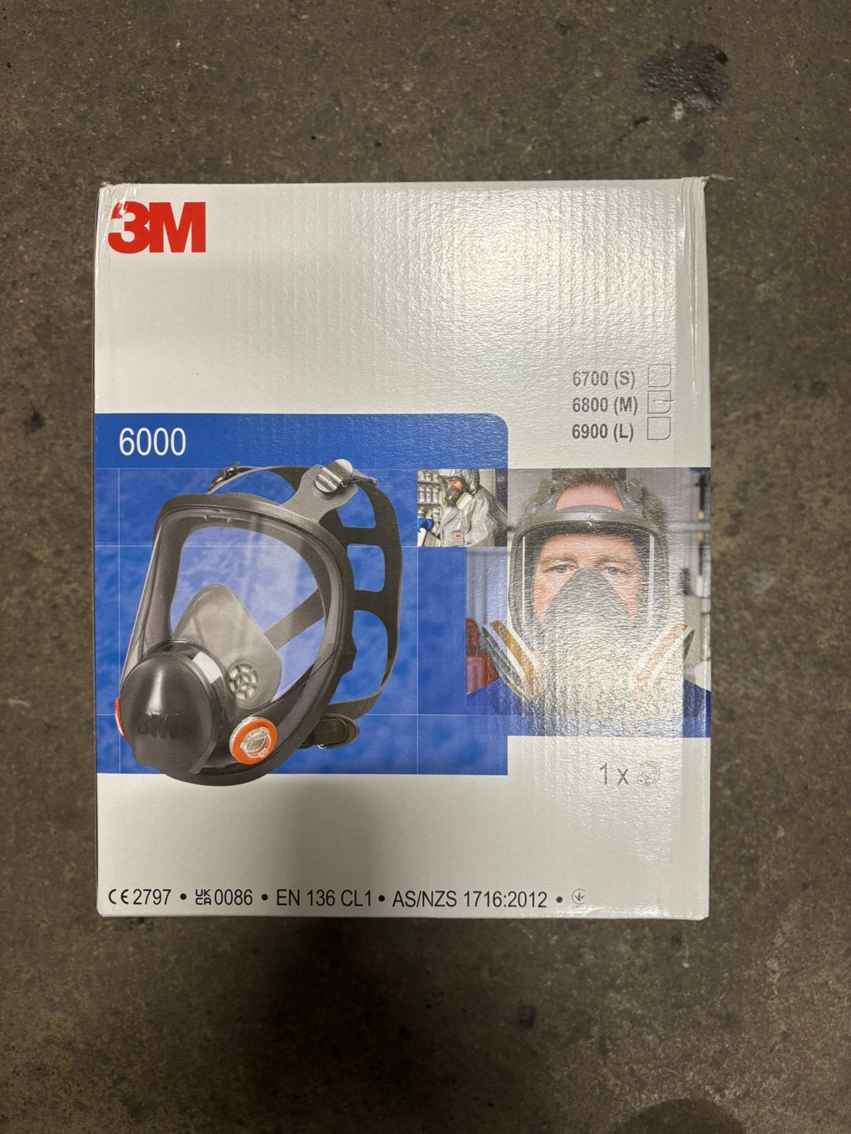 3M 6800 Volgelaatsmasker/Full Face Respirator Nieuw in doos, Doe-het-zelf en Verbouw, Adembescherming, Ophalen of Verzenden, Nieuw