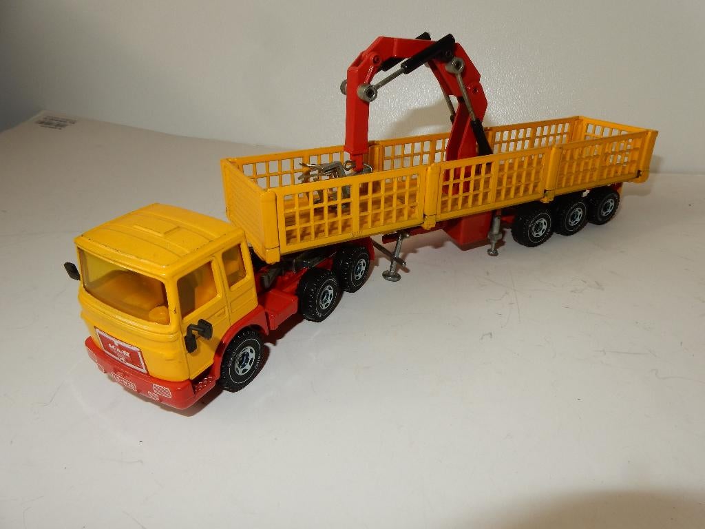 Siku Man 8156 truck met laadkraan  oplegger 1:55, Hobby en Vrije tijd, Modelauto's | 1:50, Ophalen of Verzenden, Zo goed als nieuw