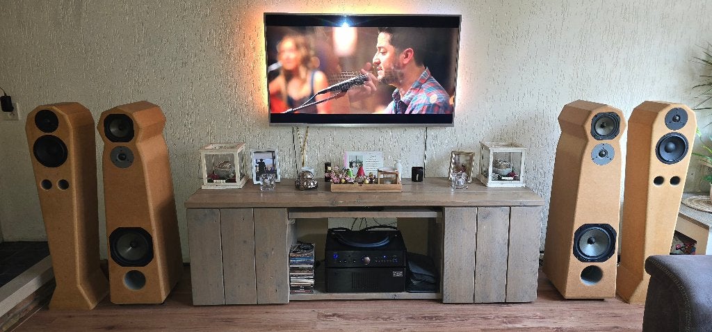 High-end speakers met Morel units en Intertechnik crossover., Vloerstaande luidspreker, Basreflex, Zo goed als nieuw, Ophalen