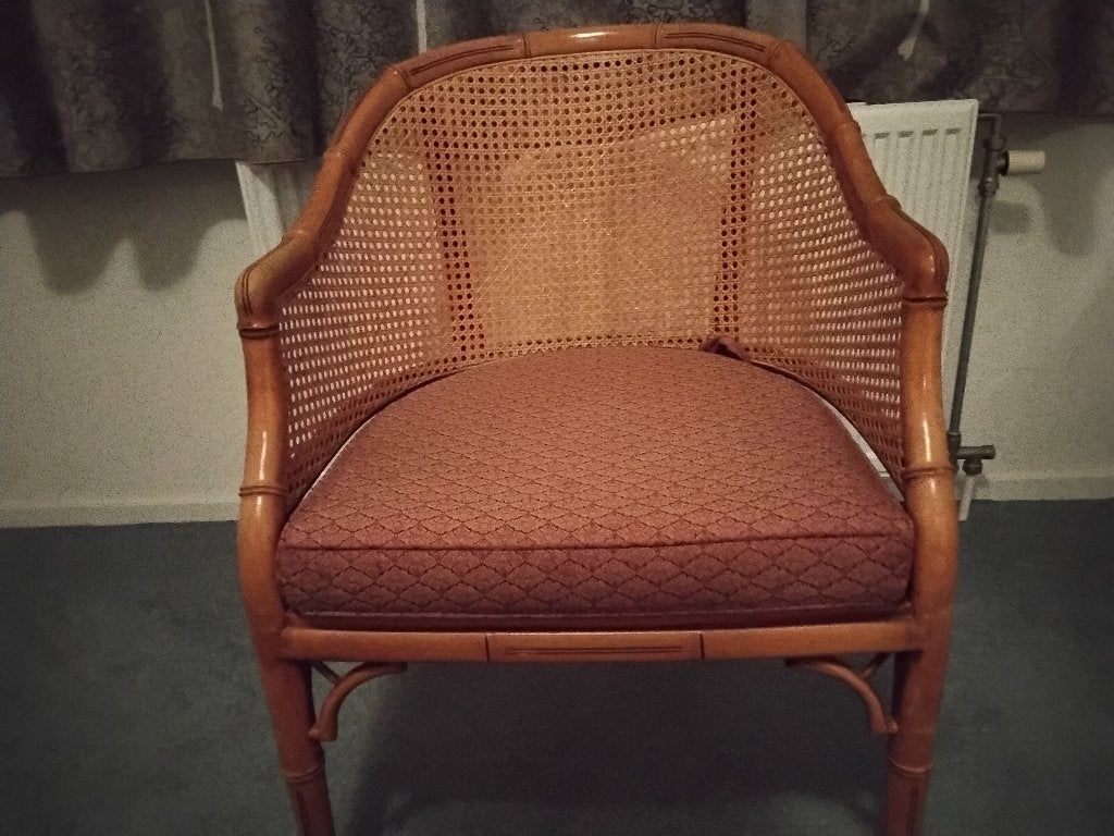Rotan fauteul, Huis en Inrichting, Ophalen, Gebruikt, 75 tot 100 cm, 50 tot 75 cm