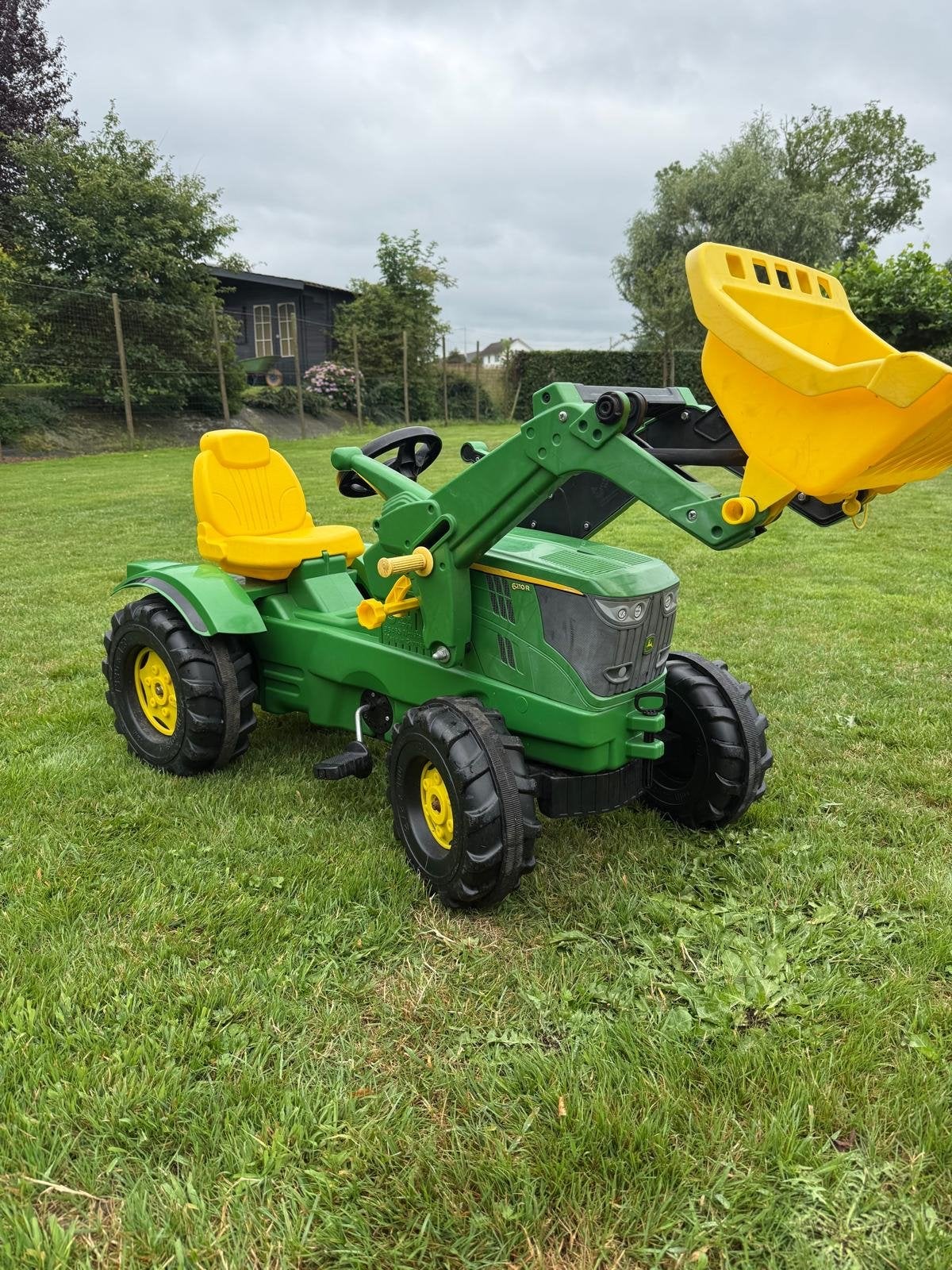 John Deere 6210R traptractor met voorlader, Kinderen en Baby's, Speelgoed | Speelgoedvoertuigen, Ophalen, Gebruikt