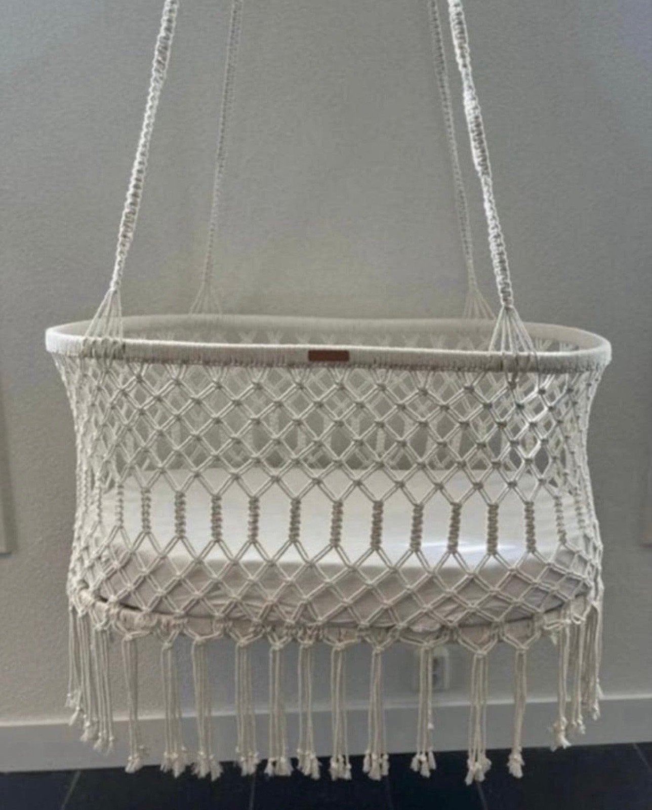 Bohemian Macramé Hangwieg van Rock That Label (incl. matras), Ophalen, ., Wieg, .