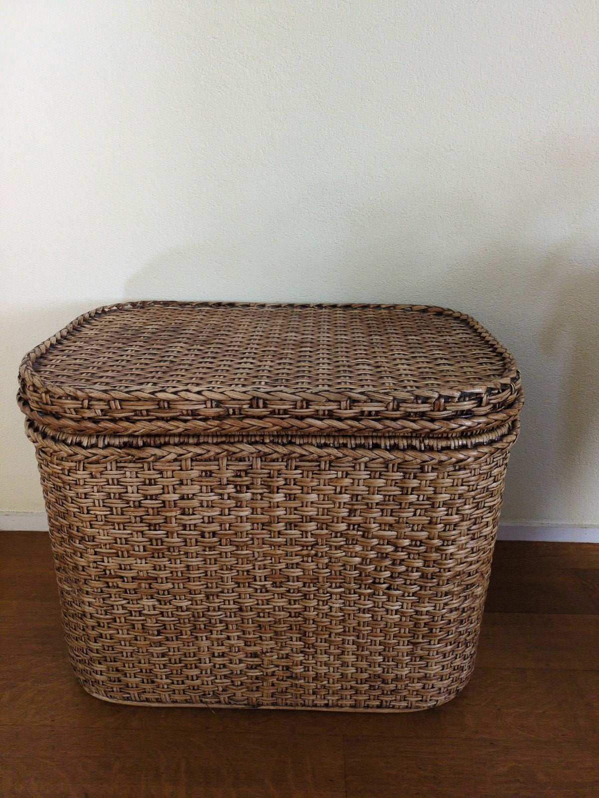 Rotan opbergkist met deksel (54x70x46 cm), Huis en Inrichting, Woonaccessoires | Kisten, Gebruikt, 50 – 75, 50 tot 75 cm, Minder dan 50 cm
