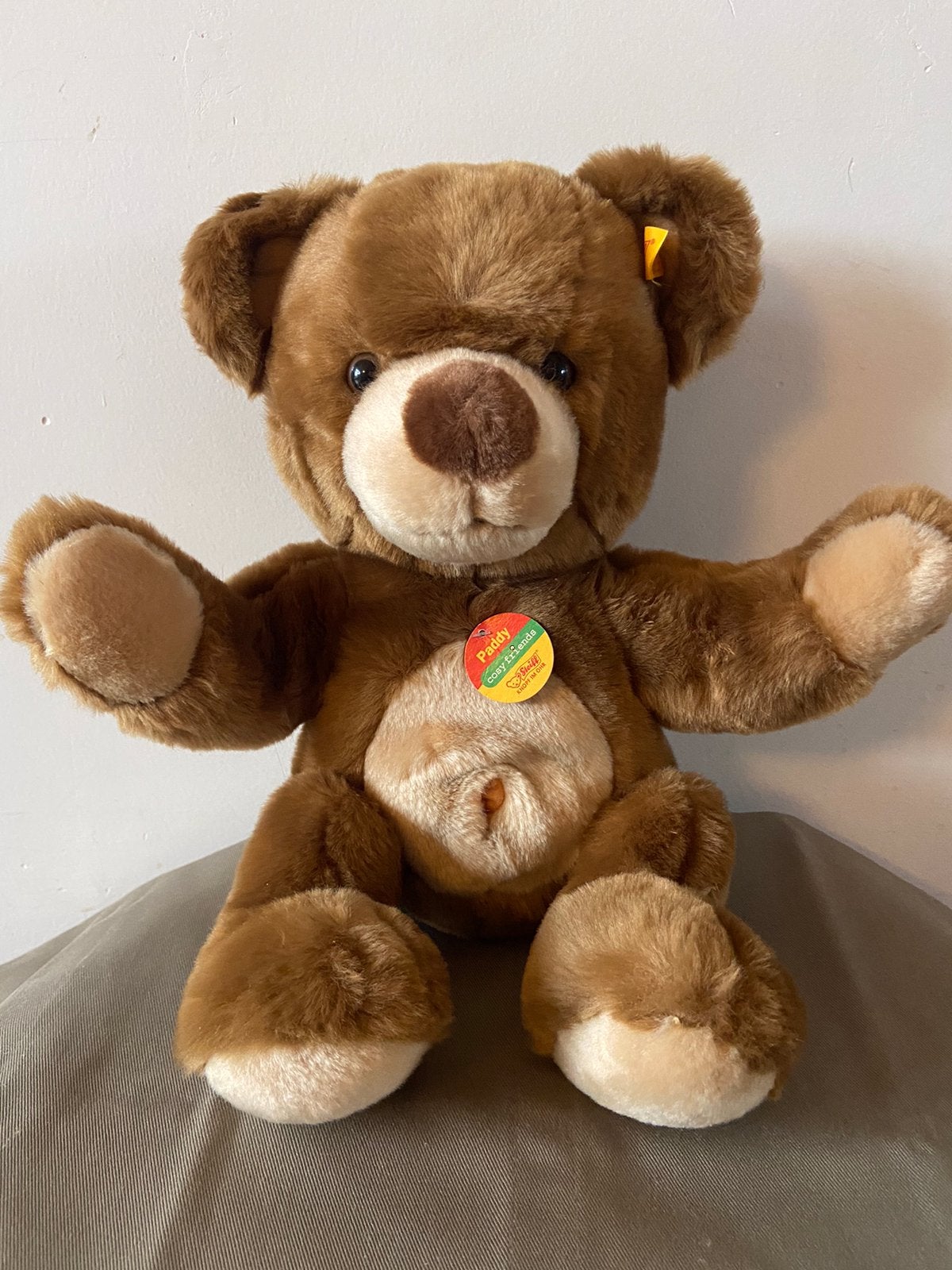 Steiff Paddy Teddybeer met navel, 124556, Ophalen of Verzenden, Nieuw, Stoffen beer, Steiff