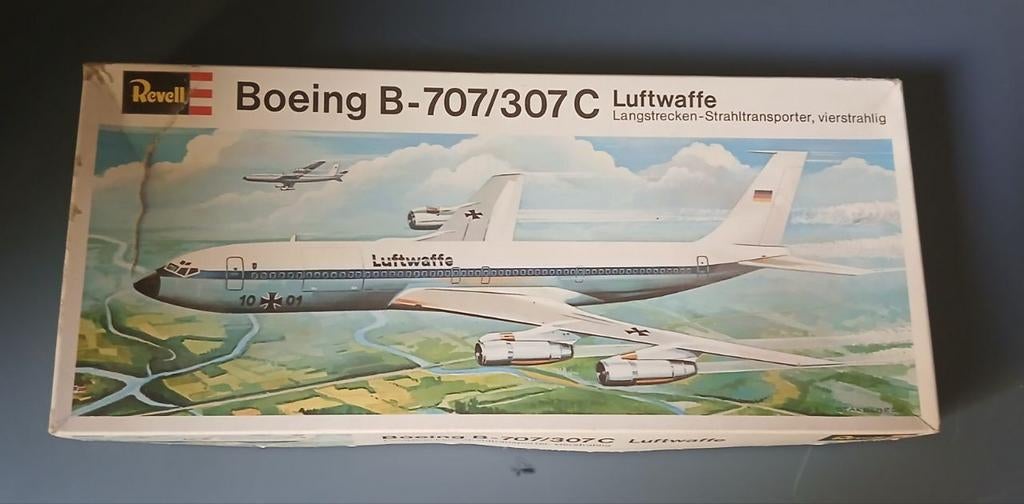 Revell Boeing B-707/307C Luftwaffe Vintage Bouwmodel, Revell, Nieuw, Ophalen of Verzenden, Groter dan 1:72