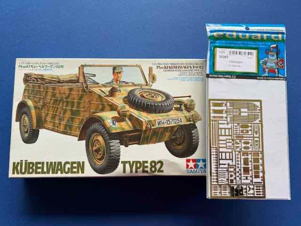 Tamiya 35213 Kubelwagen incl Edu PE 1/35 35355, 1:32 tot 1:50, Nieuw, Ophalen of Verzenden, Italeri