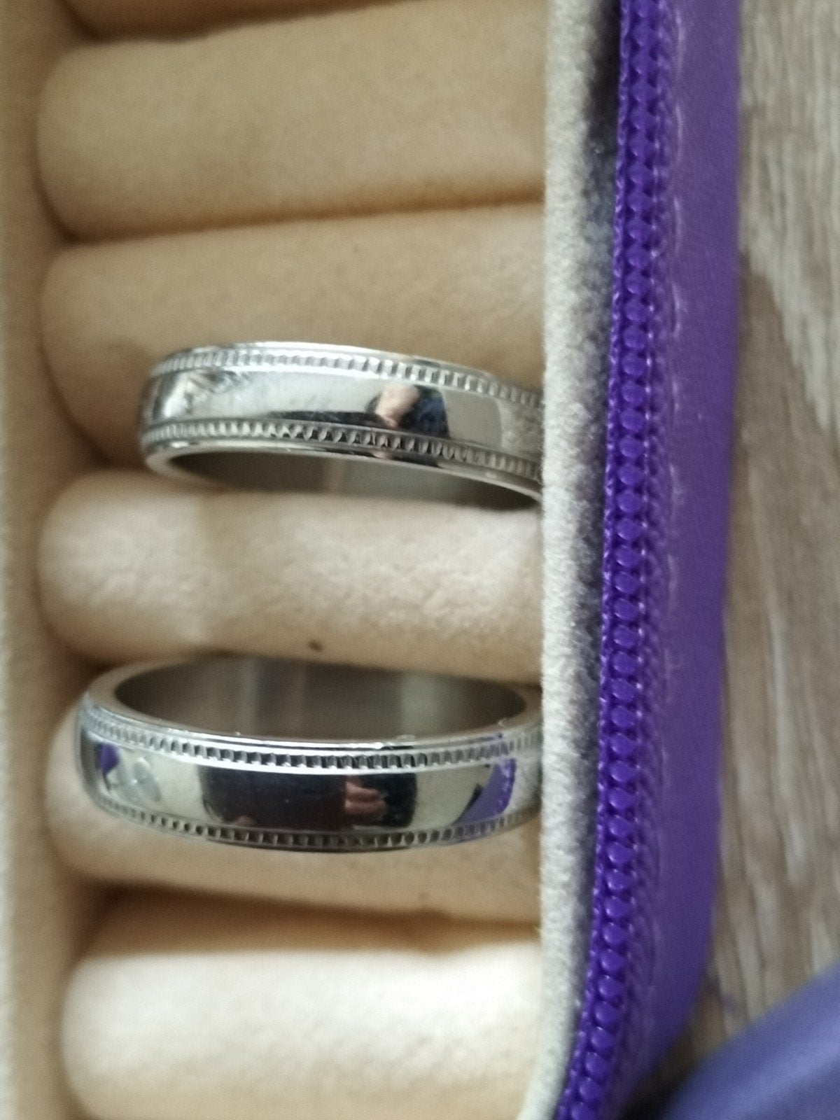 Twee zilver ringen Lucardi, Gebruikt, Ophalen of Verzenden, Dame of Heer, Zilver
