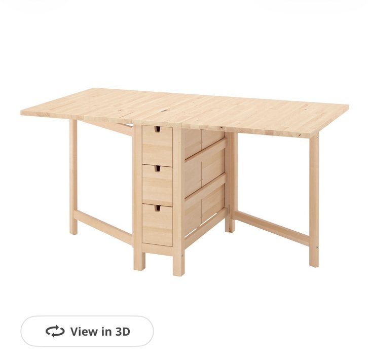 Gezocht! Norden tafel Ikea, Ophalen, Gebruikt, Rechthoekig, 50 tot 100 cm