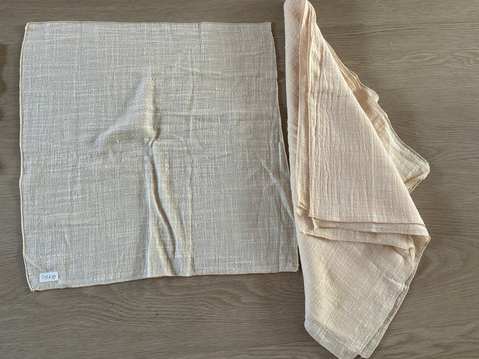 Shabby  doeken met losse weving - 6x wit, 6 beige, Ophalen of Verzenden, Nieuw, Wit, Katoen