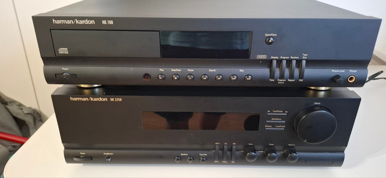 Harman/Kardon HD 760 CD-speler en HK 3250 Receiver, Ophalen of Verzenden, Gebruikt, Overige merken