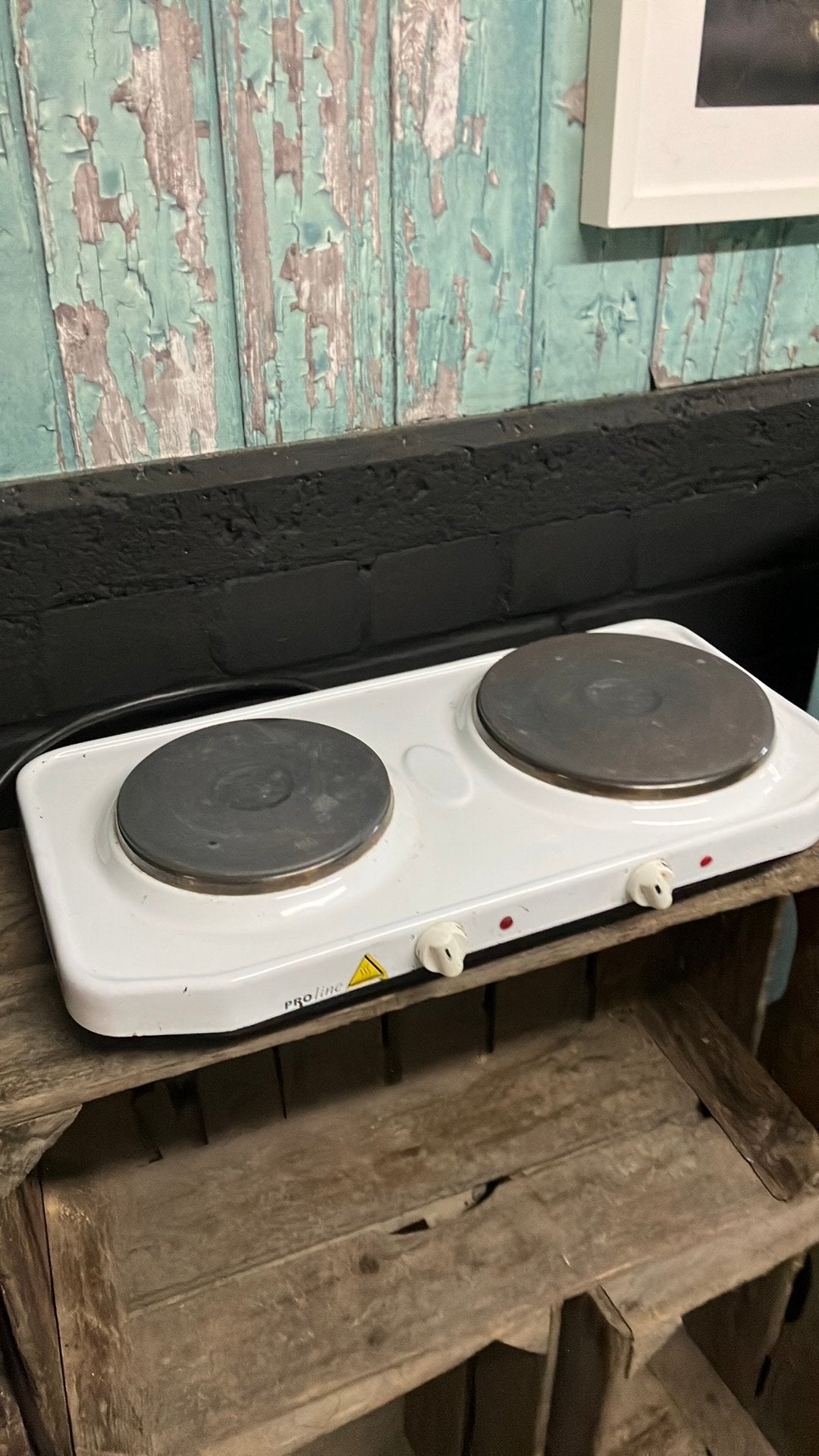 Proline elektrische kookplaat 2 kook zones, Witgoed en Apparatuur, Kookplaten, Ophalen, Gebruikt, 3 kookzones of minder, Vrijstaand