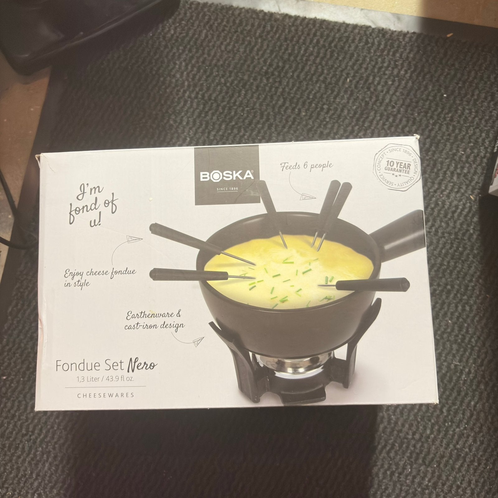 Boska Fondue Set Nero - Nieuw in doos, Ophalen of Verzenden, Nieuw, Brander, Fondueset