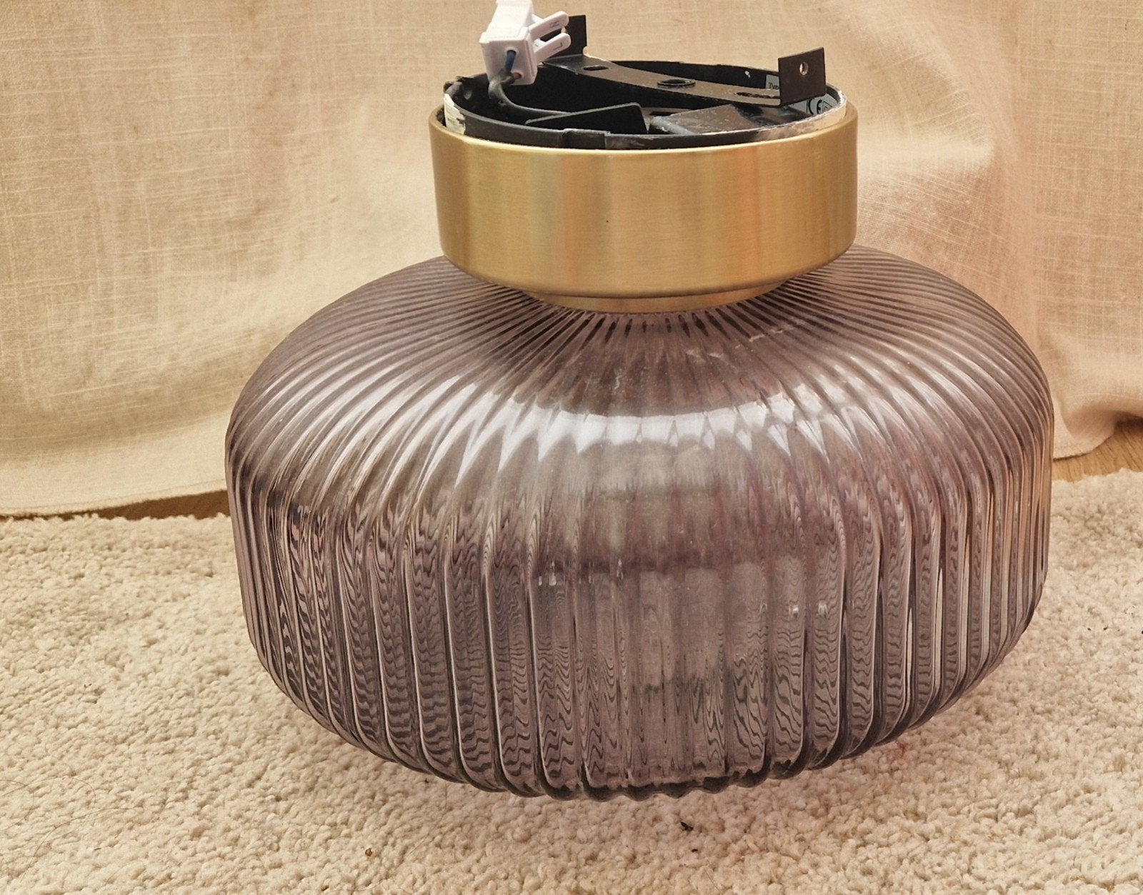 Plafondlamp IKEA, Huis en Inrichting, Ophalen, Zo goed als nieuw, Glas