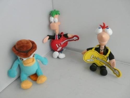 Phineas en Herb 3 x )ca 17-21-23 cm_, Ophalen of Verzenden, Zo goed als nieuw