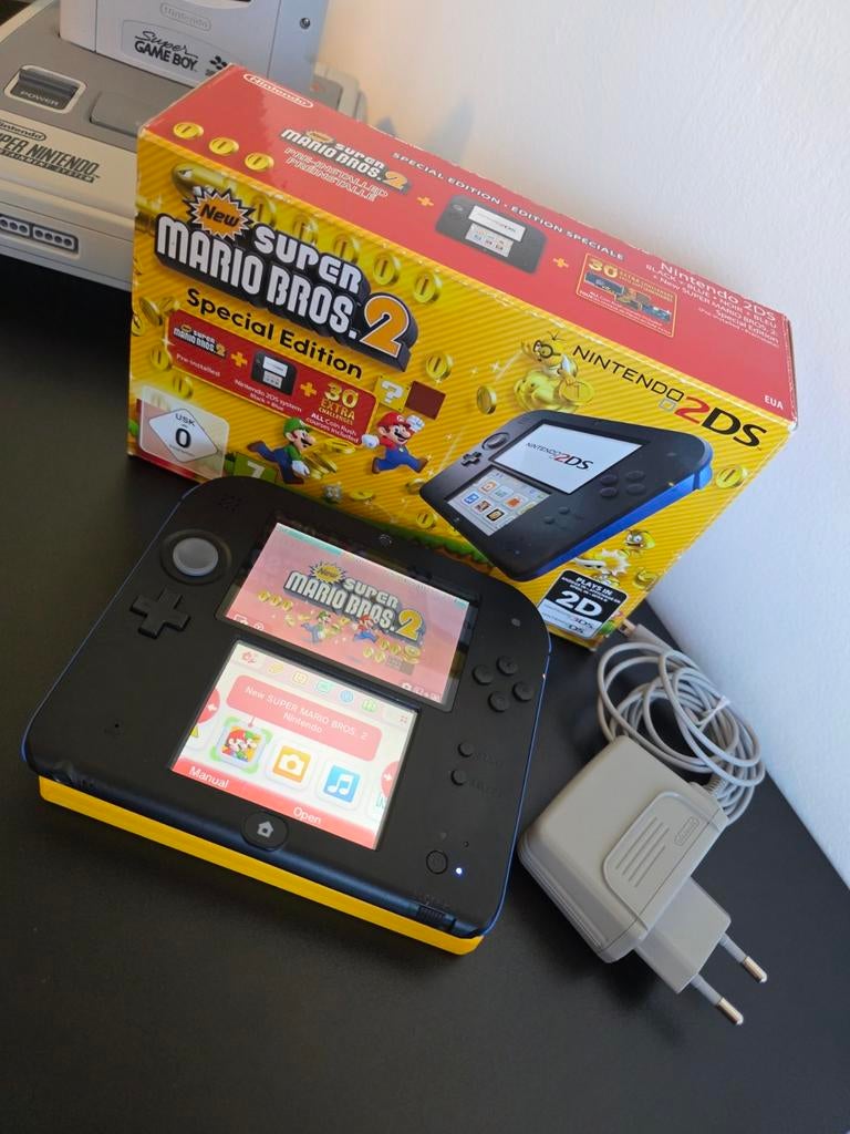 Nintendo 2DS New Super Mario Bros 2 Special Edition, Ophalen of Verzenden, Zo goed als nieuw, Wit, 2DS