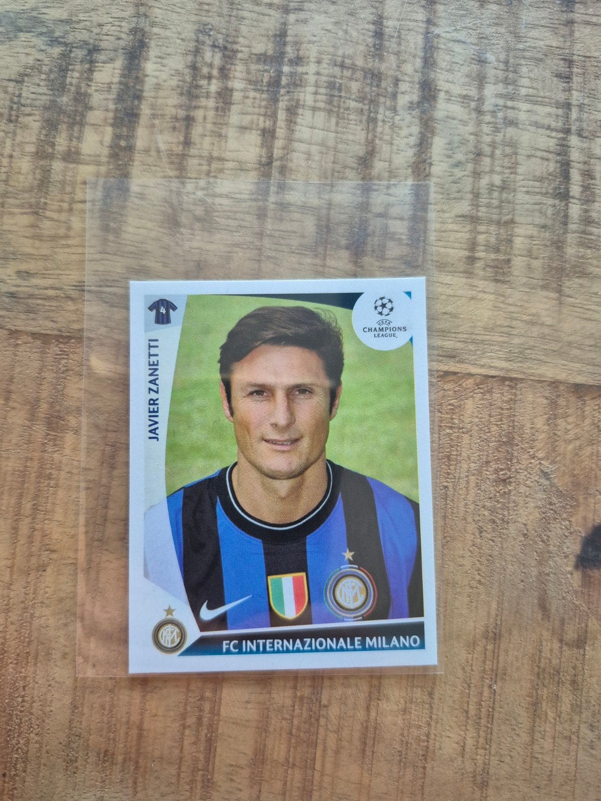Panini Javier Zanetti 2009/2010, Ophalen of Verzenden, Nieuw, Plaatje