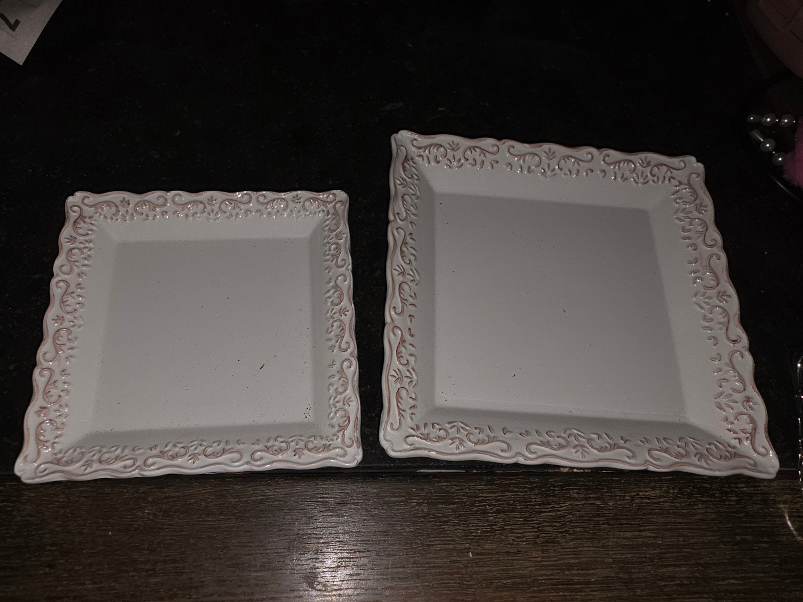 Naaman vierkante borden - set van 2, Ophalen of Verzenden