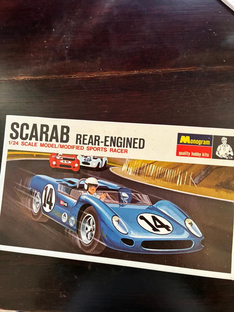 Monogram 1/24 Scarab, Hobby en Vrije tijd, Overige merken, Auto, Groter dan 1:32, Ophalen of Verzenden