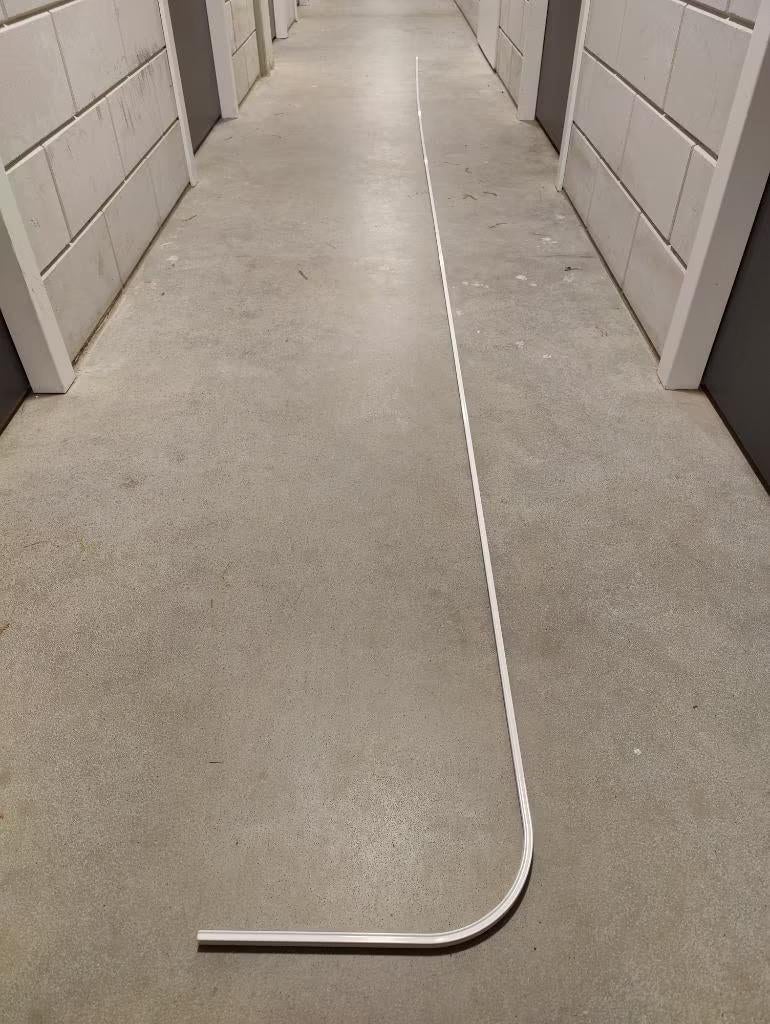 Caro luxe gordijnrail wit, Ophalen, Wit, Nieuw, 200 cm of meer