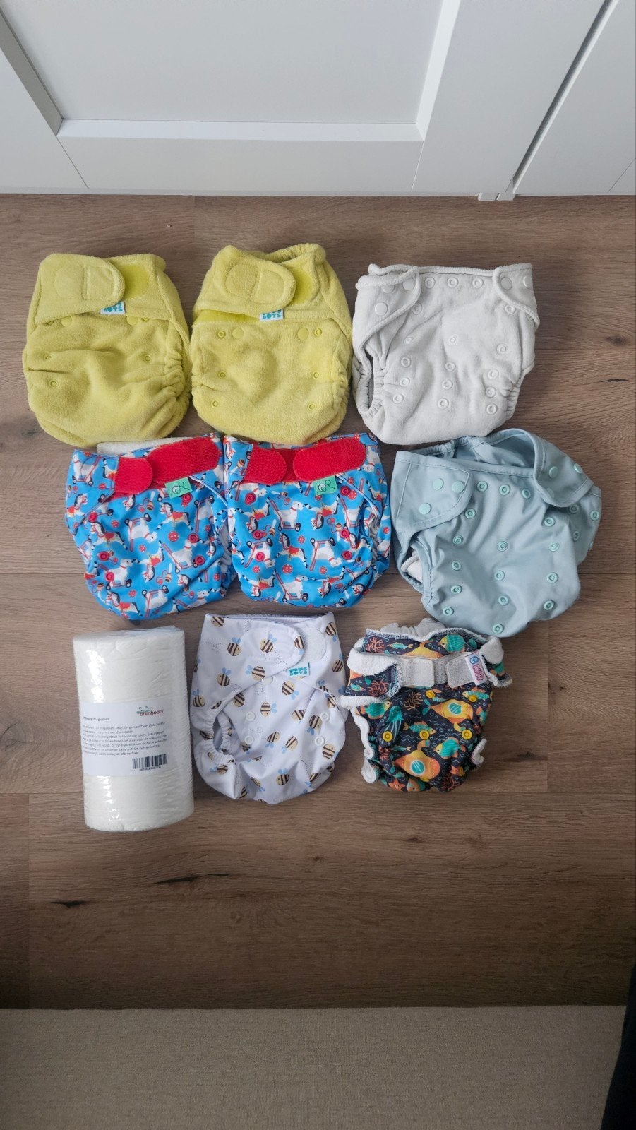 Set wasbare luiers TotsBots, Nappies & PetitLulu, Ophalen of Verzenden, Nieuw