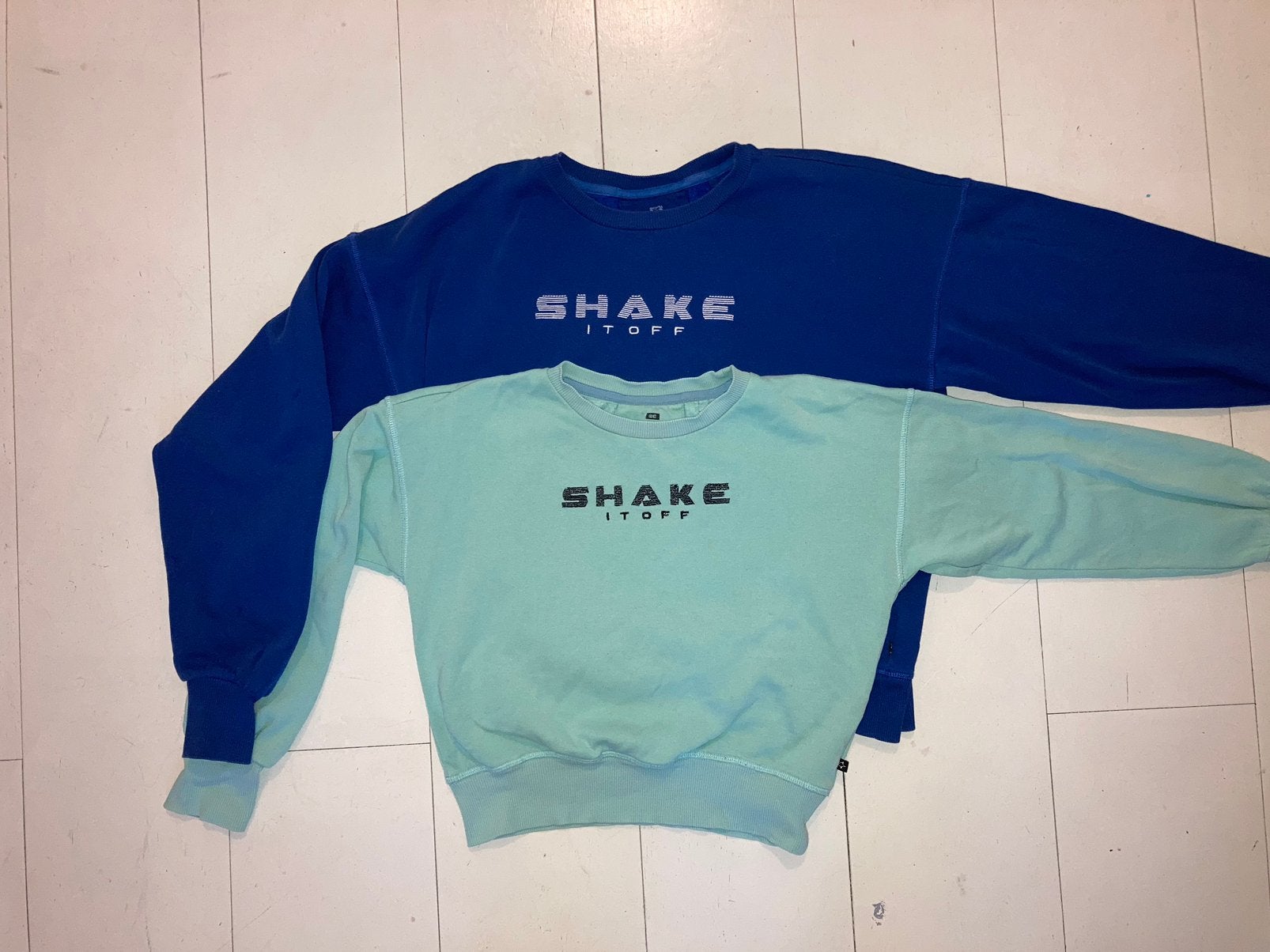 Taylor Swift sweatshirt set, Ophalen of Verzenden, Gedragen, Maat 36 (S), Blauw