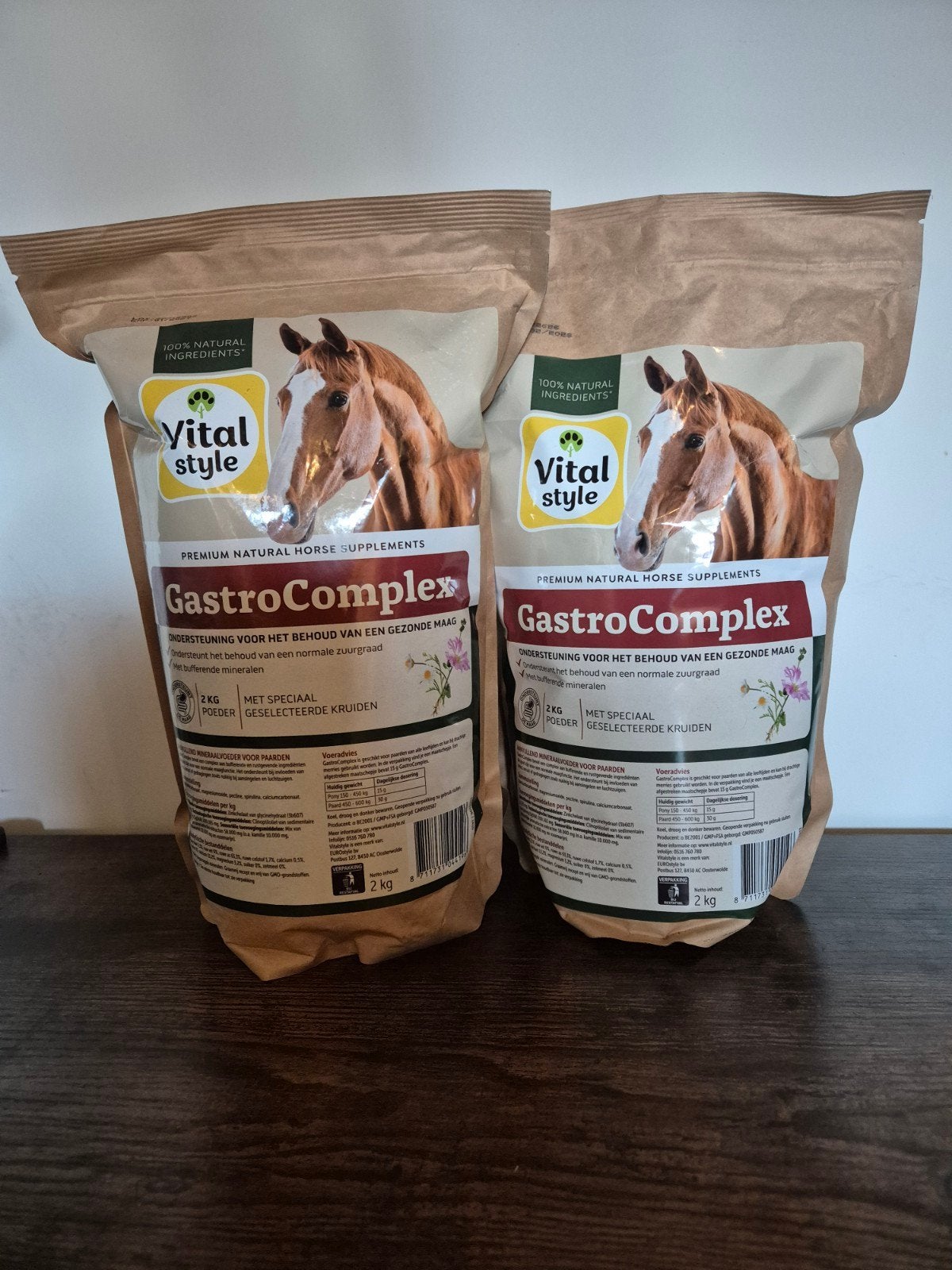 2 zakken Vitalstyle Gastrocomplex (2x 2kg), Dieren en Toebehoren, Ophalen of Verzenden, Nieuw