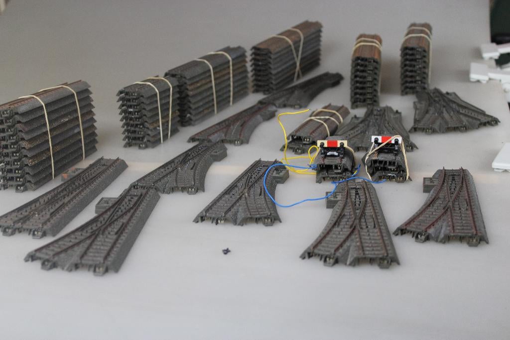 marklin HO C rail set plus wissels    b kwaliteit 72 stuks, Hobby en Vrije tijd, Wisselstroom, Gebruikt, Verzenden, Rails