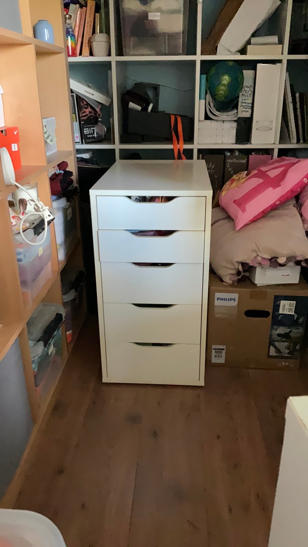 Ikea ALEX ladeblok kastje (gebruikt als bureauonderstel), Ophalen, Minder dan 50 cm, Gebruikt, 5 laden of meer