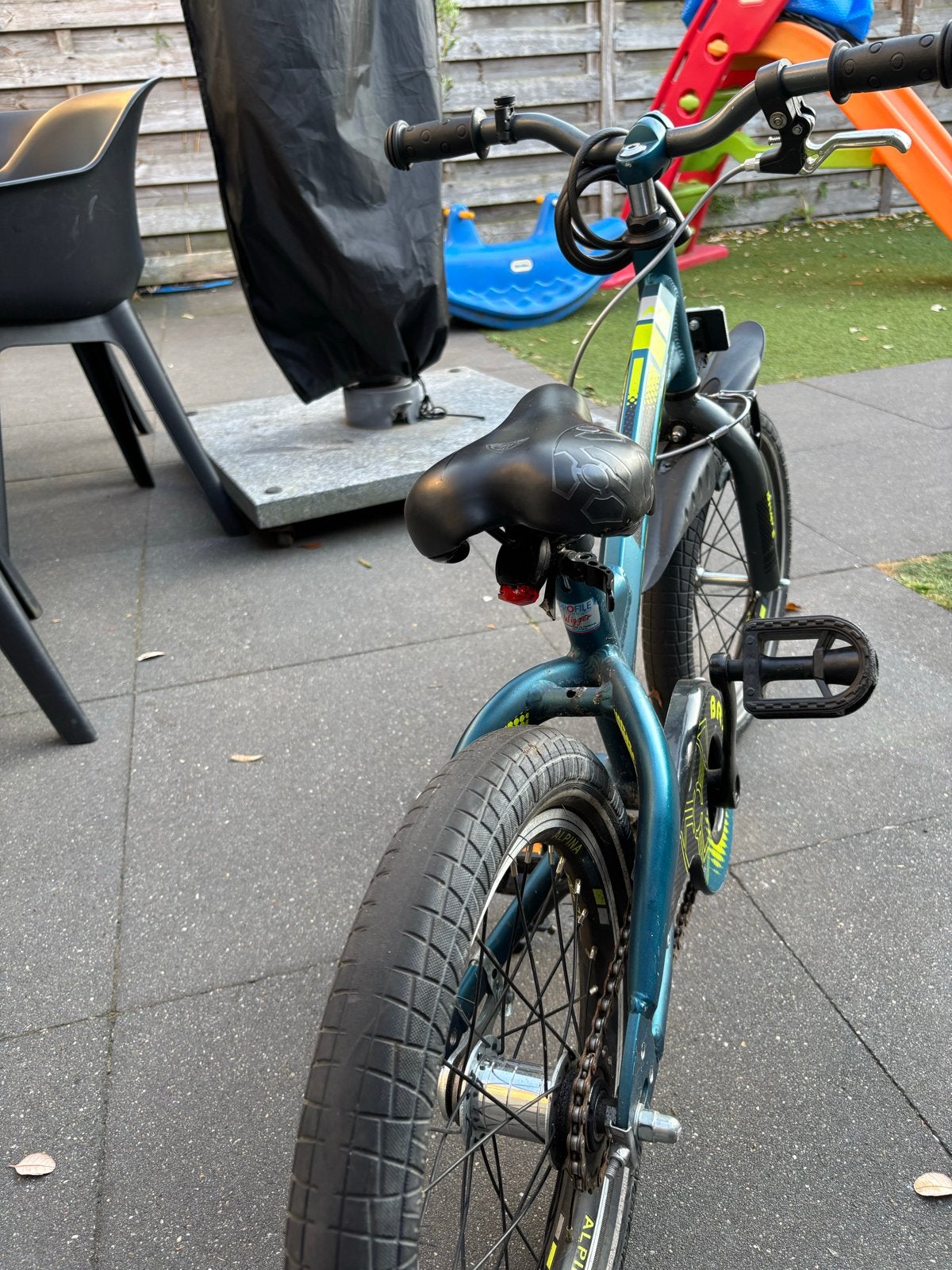 Alpina kinderfiets 16 inch, Fietsen en Brommers, Fietsen | Kinderfietsjes, Gebruikt, 16 tot 20 inch, Terugtraprem, Ophalen of Verzenden
