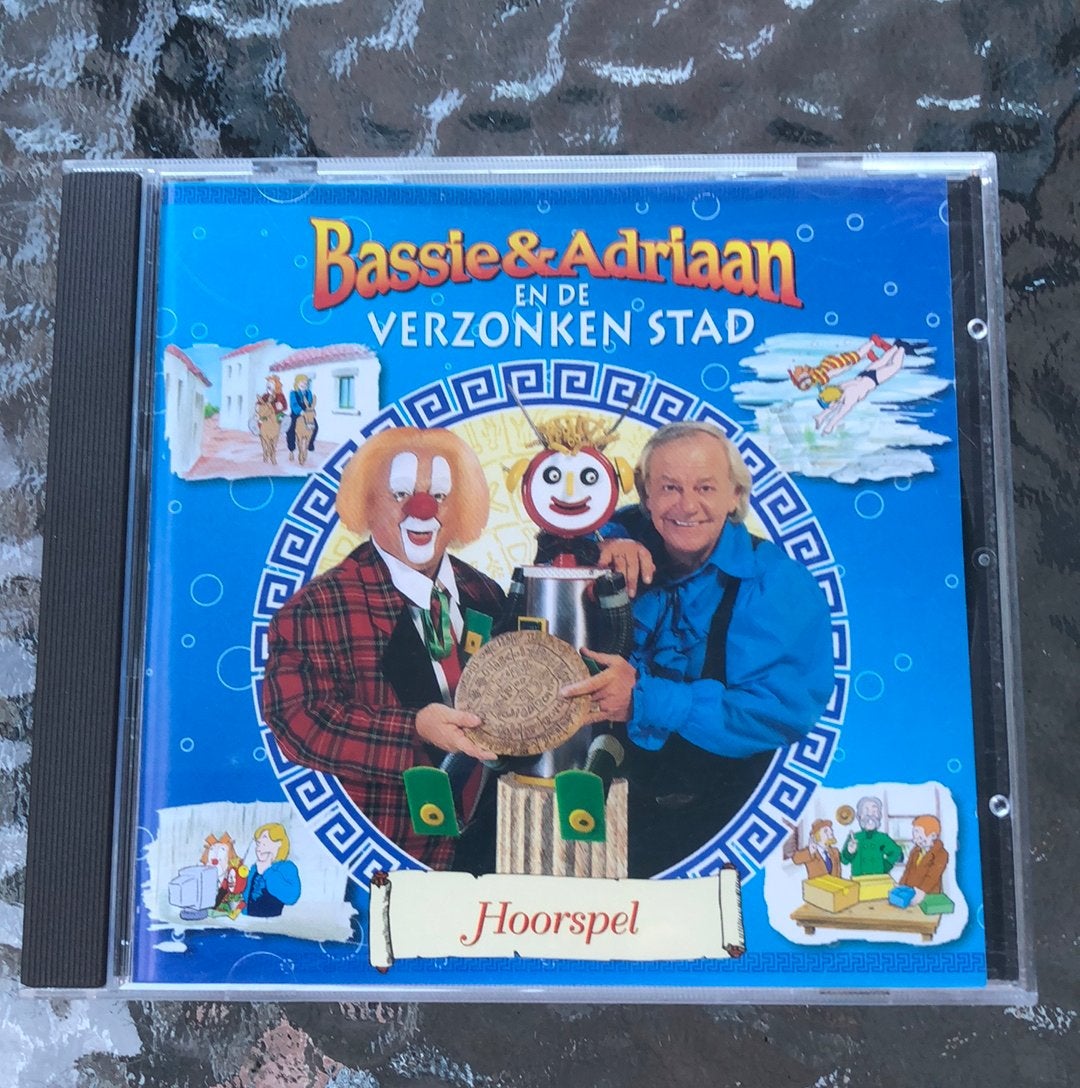 Bassie & Adriaan cd de verzonken stad hoorspel, Cd's en Dvd's, Cd's | Kinderen en Jeugd, Ophalen of Verzenden, Zo goed als nieuw