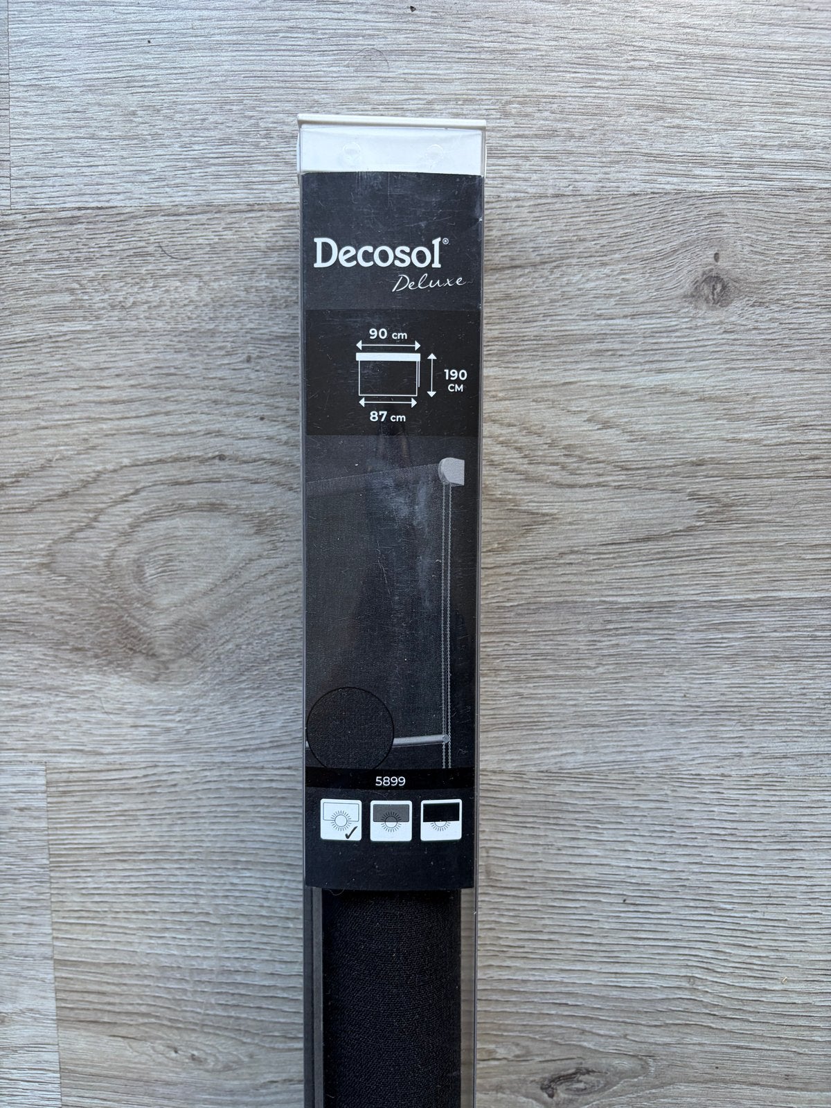 Decosol Deluxe Rolgordijn - Zwart, 90x190 cm, Huis en Inrichting, Verduisterend, Zwart, Nieuw, Ophalen of Verzenden