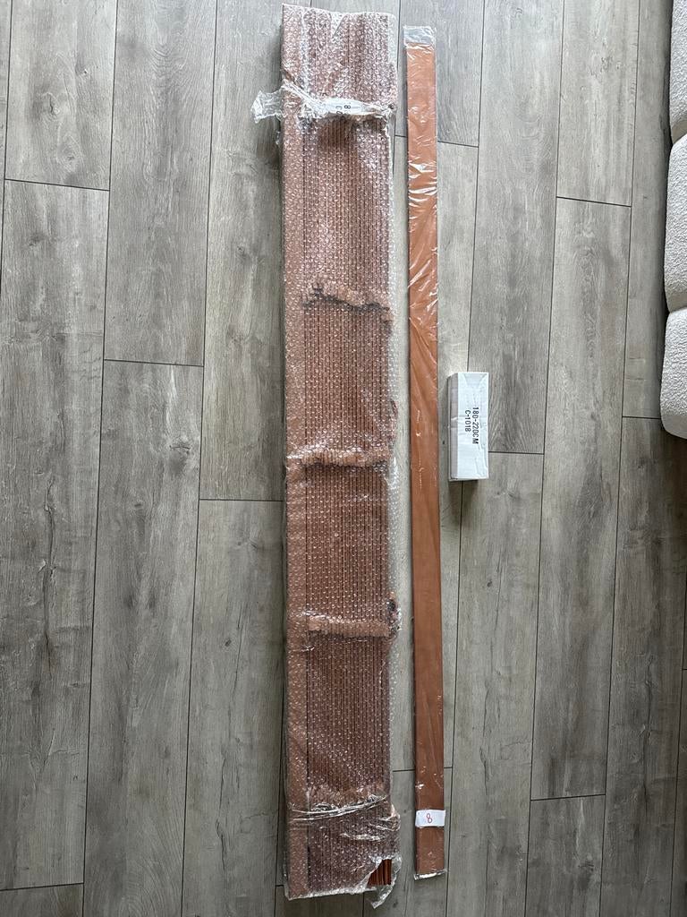Nieuwe luxaflex 1.80m breed - bruin van kleur, Ophalen, Houte latjes, Bruin, Nieuw
