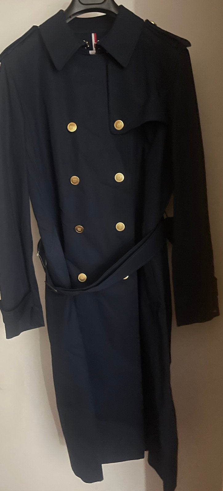 Tommy Hilfiger trenchcoat, Kleding | Dames, Ophalen of Verzenden, Nieuw, Maat 42/44 (L), Blauw