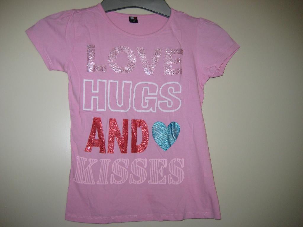 Roze shirt, 140, SOHO New York, Kinderen en Baby's, Kinderkleding | Maat 140, Ophalen of Verzenden, Zo goed als nieuw, Meisje