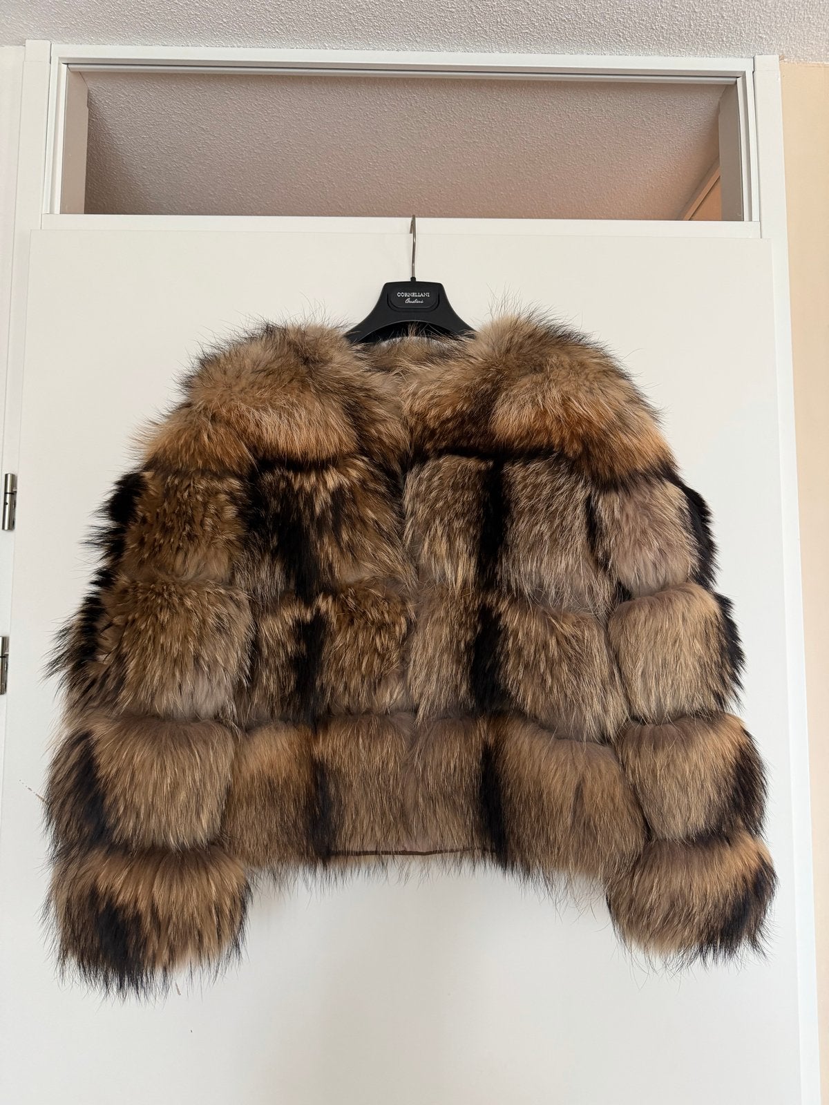 Luxe Wasbeer Bontjas Maat M - Warm en Stijlvol, Ophalen of Verzenden, Zo goed als nieuw, Maat 38/40 (M), Bruin