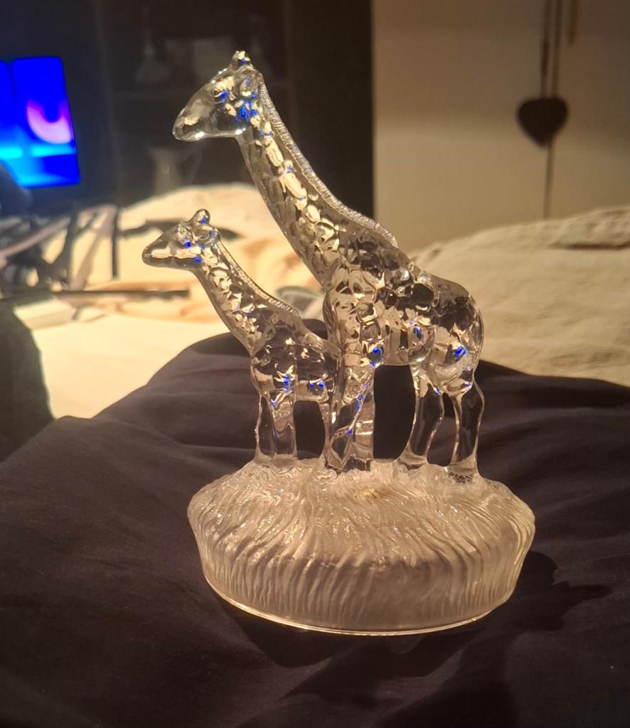 RCR Kristallen Giraffen Beeldje - Moeder en Kind, Antiek en Kunst, Antiek | Glas en Kristal, Ophalen of Verzenden